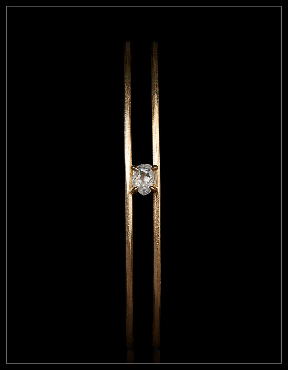 Rå Diamant Guld Armring Made in Copenhagen – 1.09 ct.