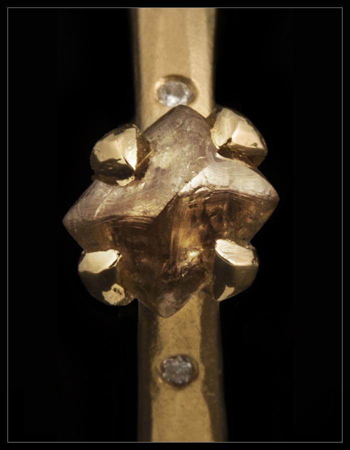 Varm Vild Prinsesse Guldring - <strong>1.55 ct.</strong> - Rough Diamonds DK