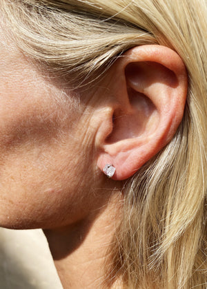 Høj Kvalitets Diamant Hvidguldsørestikkere - <strong>2.26 ct.</strong> - Rough Diamonds DK