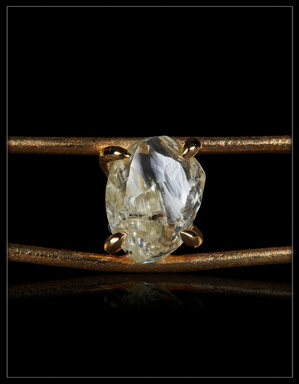 Signatur Rå Diamant Guldchoker – <strong> 4.23 ct. </strong> - Rough Diamonds DK