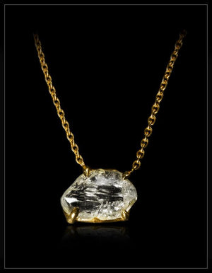 Sjælden Hvid-Klar Diamanthalskæde - <strong>5.62 ct.</strong> - Rough Diamonds DK