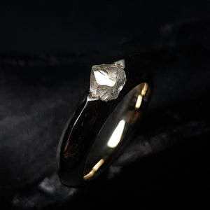 Rå Diamant i Blank Guldring – 1.18 ct.