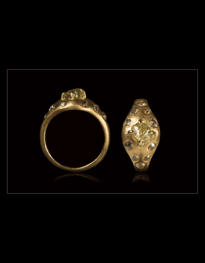 Bred Passion Guldring - <strong>1.25 ct.</strong> - Rough Diamonds DK